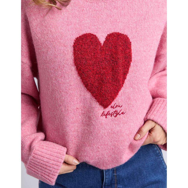 ELM Intersia Heart Knit Jersey image number 2